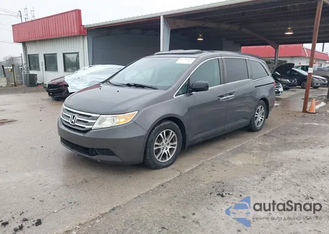 2013 Honda Odyssey Ex-L from USA, damaged, VIN 5FNRL5H61DB002013